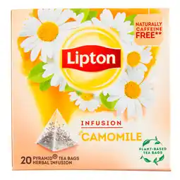 Dekamarkt Lipton Thee camomile 20 zk aanbieding