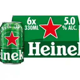 Dekamarkt Heineken Pilsener 6x33 cl aanbieding