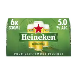 Dekamarkt Heineken Pilsener 6x33 cl aanbieding