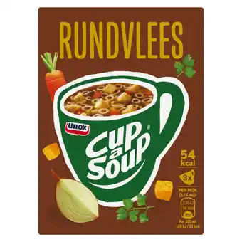 Dekamarkt Unox Cup-a-soup rundvlees 3 stuks aanbieding