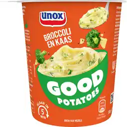 Dekamarkt Unox Good potatoes broccoli kaas aanbieding