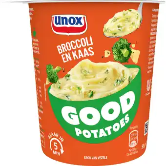 Dekamarkt Unox Good potatoes broccoli kaas aanbieding
