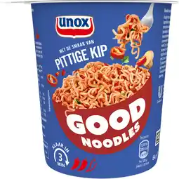 Dekamarkt Unox Good noodles pittige kip aanbieding