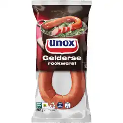 Dekamarkt Unox Gelderse rookworst aanbieding