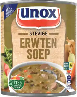 Dekamarkt Unox Stevige erwtensoep aanbieding