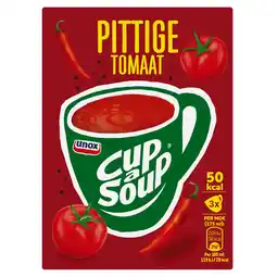 Dekamarkt Unox Cup-a-soup pittige tomaat 3 stuks aanbieding