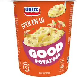 Dekamarkt Unox Good potatoes spek met ui aanbieding