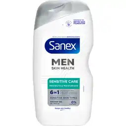Dekamarkt Sanex Douchegel men sensitive care aanbieding