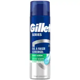 Dekamarkt Gillette Scheergel series gevoelige huid aanbieding