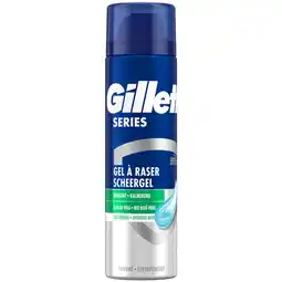 Dekamarkt Gillette Scheergel series gevoelige huid aanbieding