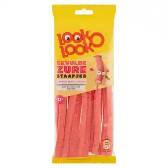 Dekamarkt Look O Look Zuur gevulde staafjes Zuur Snoep Zak aanbieding
