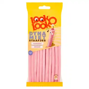 Dekamarkt Look O Look Dynamietstaafjes Aardbei Zuur Snoep Zak aanbieding