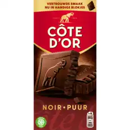 Dekamarkt Côte d'Or Chocoladereep puur aanbieding