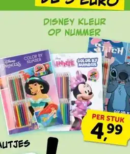 Boekenvoordeel DISNEY KLEUR OP NUMMER aanbieding
