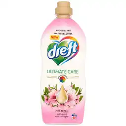 Dekamarkt Dreft Wasverzachter pink bloom 40 wasbeurten aanbieding