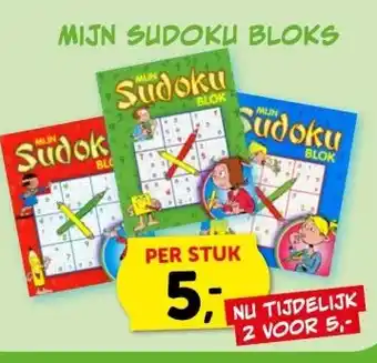Boekenvoordeel MIJN SUDOKU BLOKS aanbieding