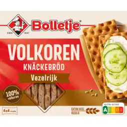 Dekamarkt Bolletje Knackebrod vezelrijk volkoren aanbieding