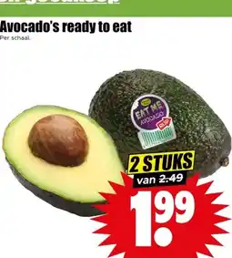 Dirk Avocado's ready to eat aanbieding