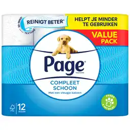 Dekamarkt Page Toiletpapier 12 rollen compleet schoon aanbieding