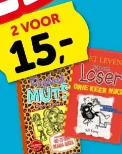 Boekenvoordeel DAGBOEK MUTS & HET LEVEN Van cen Loser DRIE KEER NIKS aanbieding