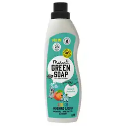 Dekamarkt Marcel's Green Soap Vloeibaar wasmiddel peach jasmine 23 wasb aanbieding