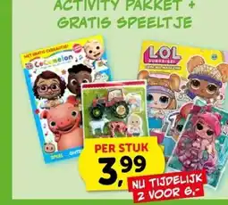 Boekenvoordeel ACTIVITY PAKKET + GRATIS SPEELTJE aanbieding