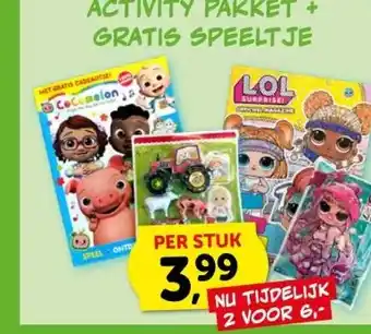 Boekenvoordeel ACTIVITY PAKKET + GRATIS SPEELTJE aanbieding