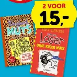 Boekenvoordeel DAGBOEK MUTS & HET LEVEN Van cen Loser DRIE KEER NIKS aanbieding