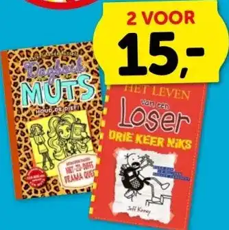 Boekenvoordeel DAGBOEK MUTS & HET LEVEN Van cen Loser DRIE KEER NIKS aanbieding