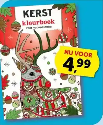 Boekenvoordeel KERST kleurboek aanbieding