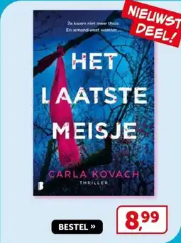 Boekenvoordeel HET LAATSTE MEISJE aanbieding