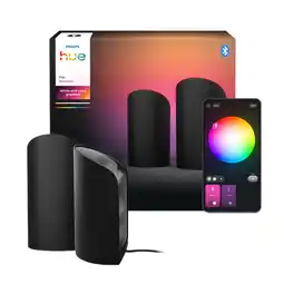 MediaMarkt Philips Hue Play Wall Washer 2-pack Zwart Slimme Binnenarmatuur Meerkleurig aanbieding