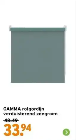 GAMMA GAMMA rolgordijn verduisterend zeegroen aanbieding