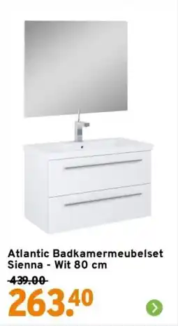 GAMMA Atlantic Badkamermeubelset Sienna - Wit aanbieding