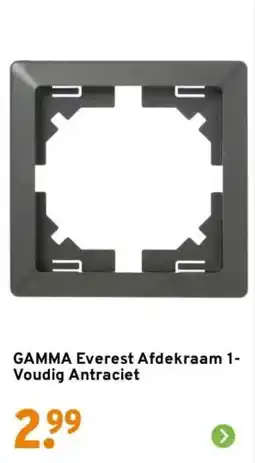 GAMMA GAMMA Everest Afdekraam 1- Voudig Antraciet aanbieding