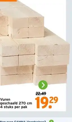 GAMMA geschaafd 210 cm aanbieding