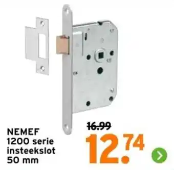 GAMMA NEMEF 1200 serie insteekslot 50 mm aanbieding