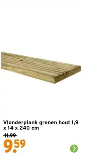 GAMMA Vlonderplank grenen hout aanbieding