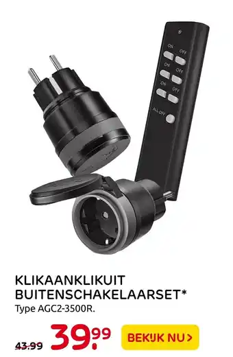 Praxis KlikAanKlikUit Buitenschakelaarset | AGC2-3500R aanbieding