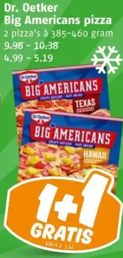 Poiesz Dr. Oetker Big Americans pizza aanbieding
