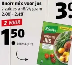 Poiesz Knorr mix voor jus aanbieding