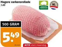 Poiesz Magere varkensrollade aanbieding