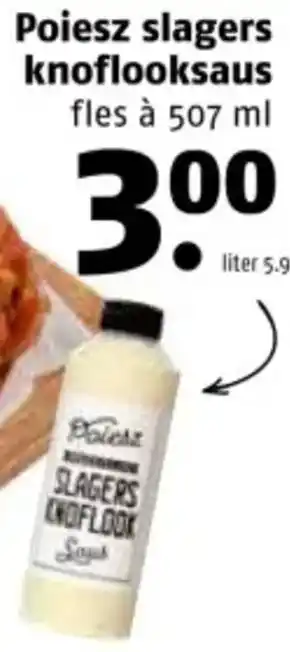 Poiesz Poiesz slagers knoflooksaus aanbieding