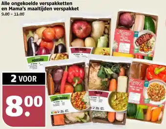 Poiesz Alle ongekoelde verspakketten en Mama's maaltijden verspakket aanbieding