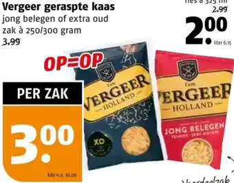 Poiesz Vergeer geraspte kaas aanbieding