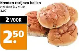 Poiesz Krenten rozijnen bollen aanbieding