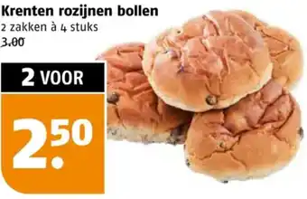 Poiesz Krenten rozijnen bollen aanbieding