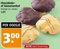 Poiesz Chocolade of bananenbol aanbieding