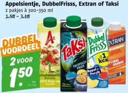 Poiesz Appelsientje, DubbelFrisss, Extran of Taksi aanbieding