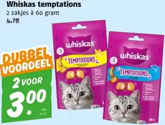 Poiesz Whiskas temptations aanbieding